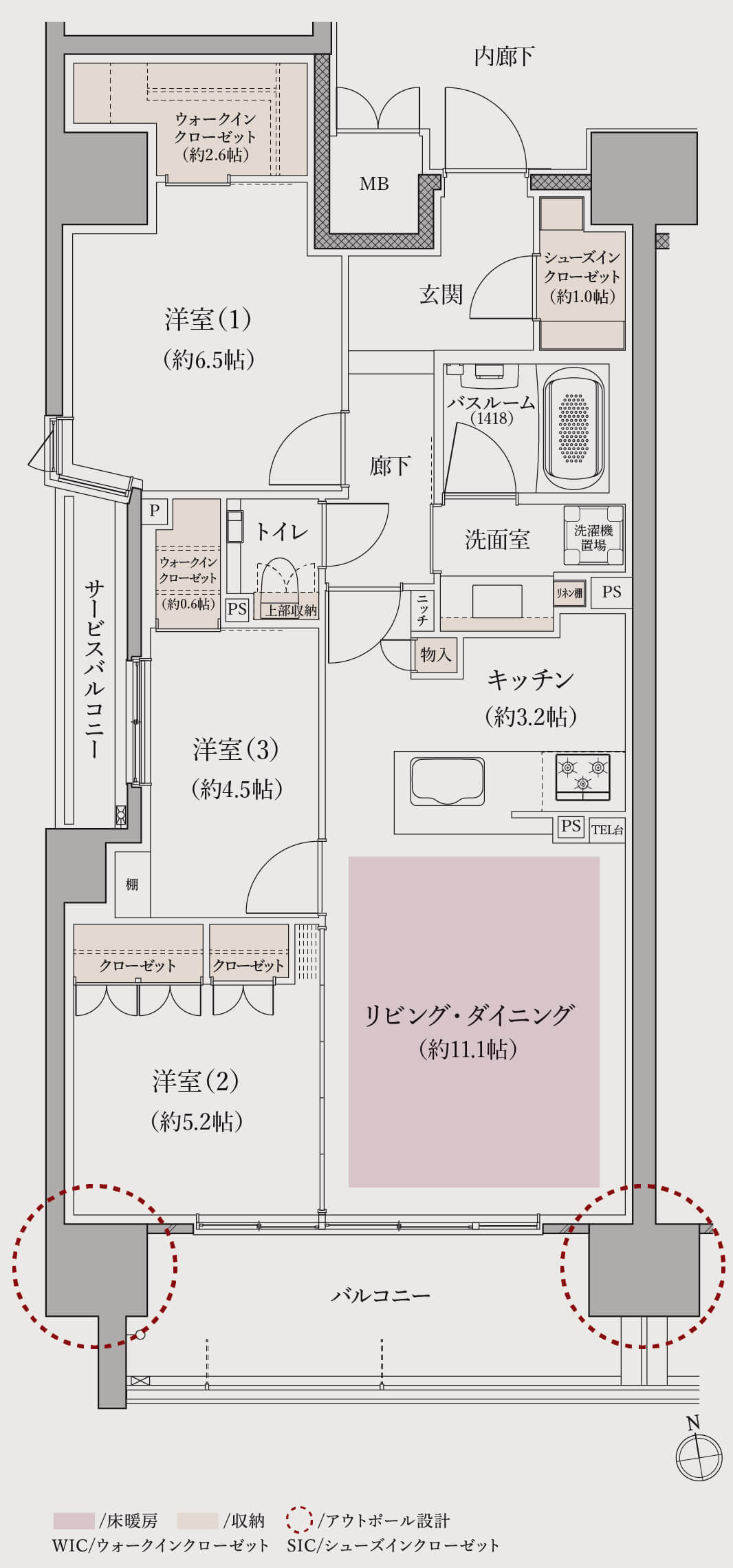 Btype フロア図
