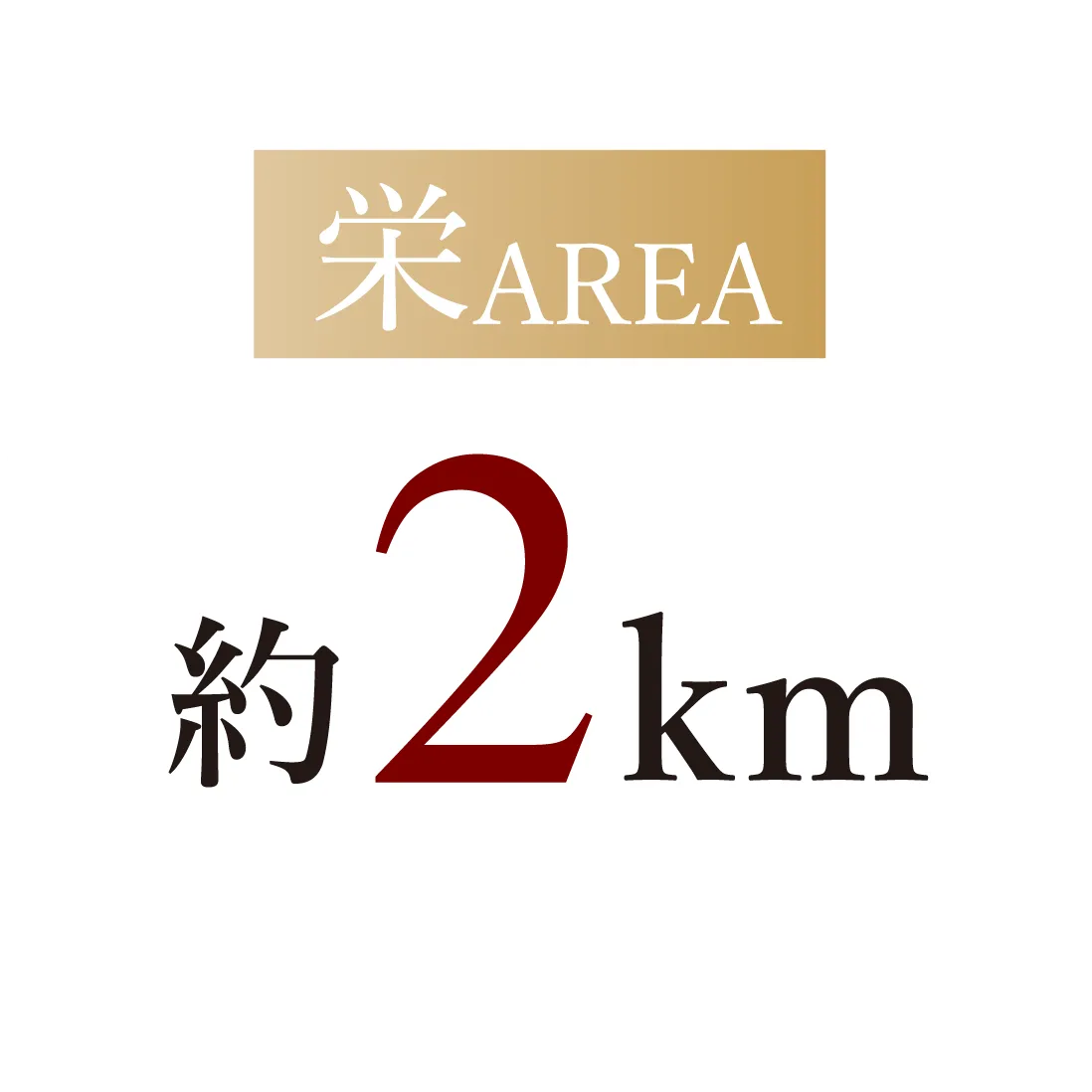 栄AREA 約2km（東別院〜栄）